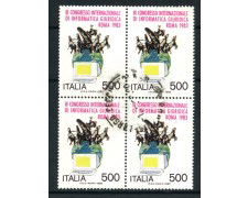 1983 - REPUBBLICA - LOTTO/6791QU - INFORMATICA GIURIDICA  - QUARTINA USATI