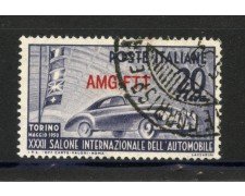 1950- TRIESTE A - LOTTO/40355 - 20 Lire SALONE AUTOMOBILE - USATO