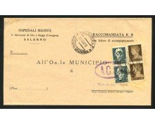1944 - LUOGOTENENZA - LOTTO/40970 - RACCOMANDATA DA SALERNO A VIETRI