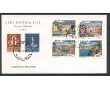 1993 - REPUBBLICA - LOTTO/39027 - TURISTICA  4v. - BUSTA FDC