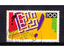 1990 - GERMANIA FEDERALE - 100p. RICERCA GIOVANILE - USATO - LOTTO/31271U