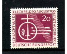 1955 - GERMANIA - LOTTO/43255 - 20p. BATTAGLIA DI LECHFELD - NUOVO