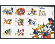 2017 - REPUBBLICA - 90° DI TOPOLINO -  FOGLIETTO NUOVO - LOTTO/37020