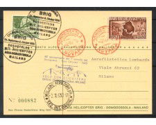 1950 - REPUBBLICA - LOTTO/40369 - PRIMA TRAVERSATA DELLE ALPI IN ELICOTTERO