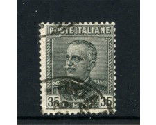 1929 - REGNO - LOTTO/43257A - 35 CENT. GRIGIO EFFIGIE - USATO