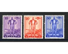 1936 - LOTTO/39356 - SVIZZERA - DIFESA NAZIONALE 3v. - NUOVI