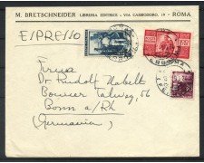 1950 - REPUBBLICA - LOTTO/40370 - BUSTA AFFR. CON 100 LIRE DEMOCRATICA PER LA GERMANIA
