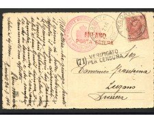 1916 - REGNO - LOTTO/42206 - TRADATE (VA) CARTOLINA PER LA SVIZZERA