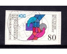 1990 - GERMANIA FEDERALE - 80p. CAMERE DI COMMERCIO - USATO - LOTTO/31283U