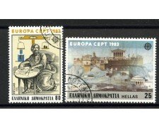 1983 - GRECIA - LOTTO/41333US - EUROPA 2v. - USATI