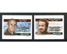 2018 - REPUBBLICA - P.IMPASTATO E G.PUGLISI 2v. - NUOVI - LOTTO/37034