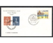 1992 - REPUBBLICA - LOTTO/39049 - STABILIMENTI BALNEARI RIMINI - BUSTA FDC