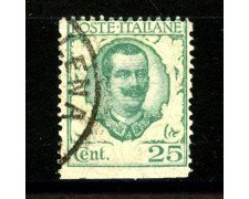 1926 - REGNO - LOTTO/40018 - 25c. VERDE - USATO - VARIETA'