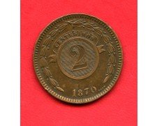 1870 - PARAGUAY - LOTTO/M42240 - 2 CENTESIMOS  RAME