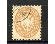 1864 - LOMBARDO VENETO - LOTTO/40997 - 15 SOLDI  BRUNO - USATO