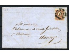 1859 - LOMBARDO VENETO - LOTTO/41000 - 10 SOLDI  SU LETTERA ANNULLO VENEZIA PER AURONZO