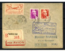 1946 - FRANCIA - LOTTO/41584 - PRIMO COLLEGAMENTO AEREO AIR FRANCE PARIGI NEW YORK