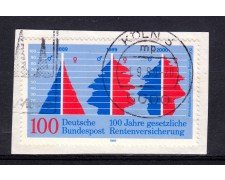 1989 - GERMANIA FEDERALE - ASSICURAZIONE LEGALE - USATO - LOTTO/31296U