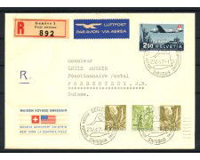 1947 - SVIZZERA - LOTTO/41585 - VOLO INAUGURALE SVISSAIR  GINEVRA NEW YORK