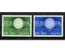 1960 - ISLANDA - LOTTO/41186 - EUROPA 2v. - NUOVI