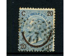 1863 - REGNO - LOTTO/42645 - 20 SU 15 CENT. SOPRASTAMPATO II° TIPO - USATO
