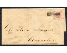 1860 - REGNO DI SICILIA - LOTTO/41003 - 2 GRANA ROSA - SU LETTERA PER CERIGNOLA