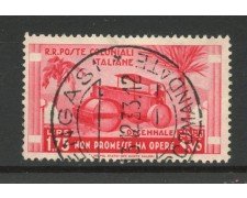 1933 - LOTTO/24757 - COLONIE EMIS. GENERALI - 1,75 MARCIA SU ROMA -USATO