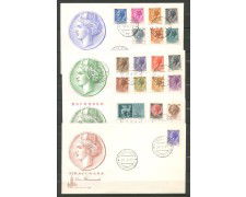 1968/69 - REPUBBLICA - LOTTO/42534 - SIRACUSANA 18v.  BUSTE  FDC
