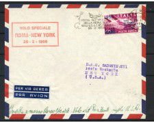 1956 - ITALIA - LOTTO/41589 - VOLO SPECIALE VISITA DEL PRESIDENTE GRONCHI IN USA E CANADA