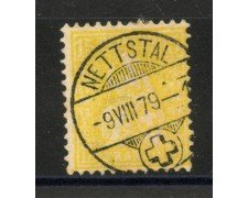 1867/78 - SVIZZERA - LOTTO/40616 -  15 CENT. GIALLO - USATO