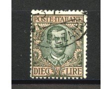 1910 - REGNO - LOTTO/39978 - 10 LIRE TIPO FLOREALE - USATO