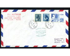 1960 - CANADA - LOTTO/41594 - VOLO INAUGURALE  ALITALIA MONTREAL ROMA