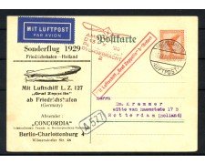 1929 - GERMANIA - LOTTO/42255 - VIAGGIO GRAF ZEPPELIN Lz. 127 IN OLANDA