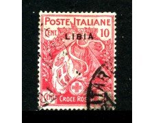 1915/16 - LIBIA - LOTTO/24984 - 10+5 cent. CROCE ROSSA - USATO