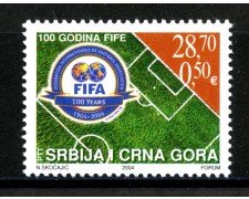 2004 - SERBIA MONTENEGRO - LOTTO/37648 - CENTENARIO FIFA - NUOVO