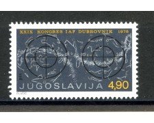 1978 - JUGOSLAVIA - LOTTO/38216 - CONGRESSO ASTRONAUTICA - NUOVO