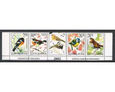 2002 - JUGOSLAVIA - UCCELLI PROTETTI 4v. - NUOVI - LOTTO/35567