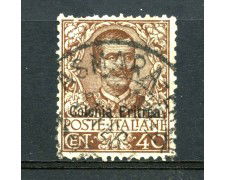 1903 - ERITREA - LOTTO/24966 - 40 cent. VITT. EMAN. III° - USATO