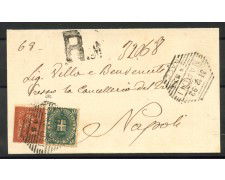 1892 - REGNO - LOTTO/40424 - 2cent. e 5 cent. SU RACCOMANDATA DA NAPOLI PER CITTA'