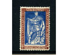 1928 - REGNO - LOTTO/43310 - 20 Cent. EMANULE FILIBERTO  DENT. 13,5 - NUOVO T/L