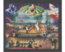 2002 - JUGOSLAVIA - EUROPA IL CIRCO - FOGLIETTO - NUOVO - LOTTO/35573