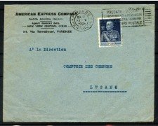 1925 - REGNO - LOTTO/40438 - 1 Lira  GIUBILEO DEL RE - BUSTA PER LA SVIZZERA