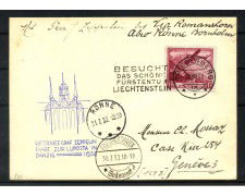 1932 - LIECHTENSTEIN - LOTTO/42359 - VOLO ZEPPELIN VIAGGIO  A DANZICA