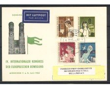 1962 - GERMANIA - IV° CONGRESS0 DEL MOVIMENTO EUROPEO - ANNULLO SPECIALE - LOTTO/32142