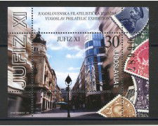 2002 - JUGOSLAVIA - JUFIX  ESPOSIZIONE FILATELICA - FOGLIETTO - NUOVO - LOTTO/35579