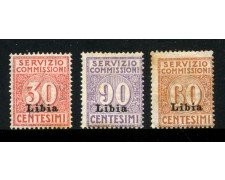 1915 - LIBIA - LOTTO/24977 - SERVIZIO COMMISSIONI 3v. - LINGUELLATI