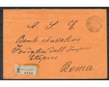 1937 - REGNO - LOTTO/40052 - BUSTA IN FRANCHIGIA  PER BENITO MUSSOLINI