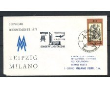 1973 - GERMANIA - LOTTO/41653 - VOLO AEREO SPECIALE LIPSIA MILANO - BUSTA