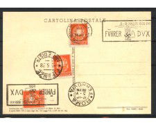 1938 - REGNO - LOTTO/40445 - CARTOLINA RICORDO DELLA VISITA DEL FUHRER IN ITALIA
