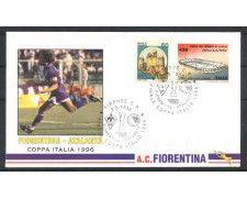 1996 - REPUBBLICA - LOTTO/39117 - FIORENTINA-ATALANTA - COPPA ITALIA - BUSTA